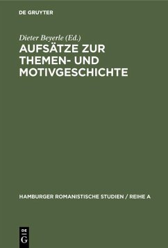 Aufsätze zur Themen- und Motivgeschichte (eBook, PDF)
