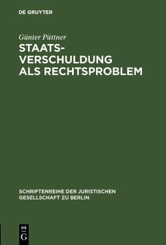 Cover Staatsverschuldung als Rechtsproblem (eBook, PDF)