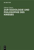 Zur Soziologie und Philosophie des Krieges (eBook, PDF)