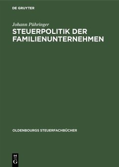Cover Steuerpolitik der Familienunternehmen (eBook, PDF)