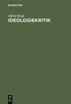 Ideologiekritik (eBook, PDF) - Heuß, Alfred