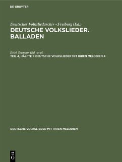 Cover Deutsche Volkslieder. Balladen. Band 4, Hälfte 1 (eBook, PDF)