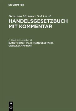 Buch I u. II (Handelsstand, Gesellschaften) (eBook, PDF)