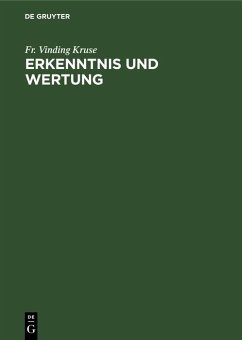 Cover Erkenntnis und Wertung (eBook, PDF)