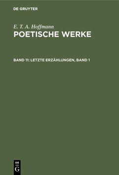 Cover Letzte Erzählungen, Band 1 (eBook, PDF)