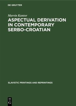 Cover Aspectual derivation in contemporary Serbo-Croatian (eBook, PDF)