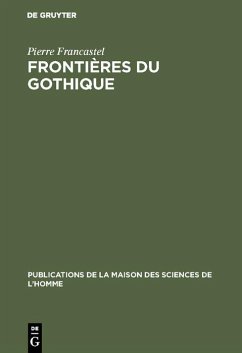 Cover Frontières du gothique (eBook, PDF)
