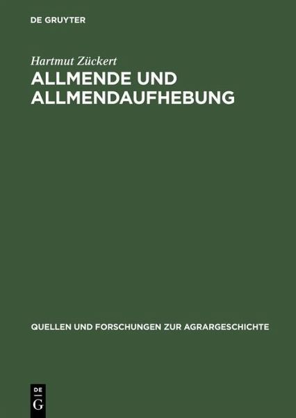 Allmende und Allmendaufhebung (eBook, PDF)