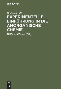 Experimentelle Einführung in die anorganische Chemie (eBook, PDF) - Biltz, Heinrich