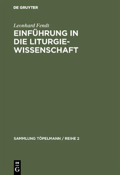 Cover Einführung in die Liturgiewissenschaft (eBook, PDF)
