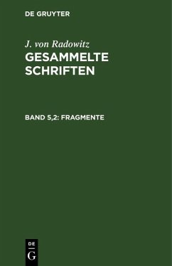 Fragmente, Teil 2 (eBook, PDF) - Radowitz, J. von