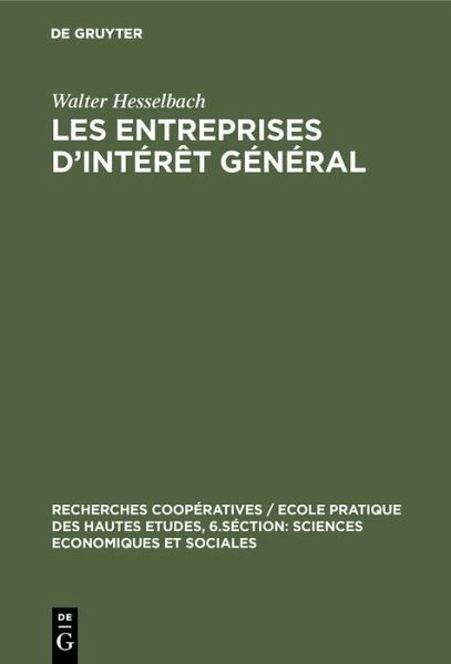 Les entreprises d'intérêt général (eBook, PDF)