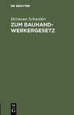 Zum Bauhandwerkergesetz (eBook, PDF)