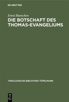 Cover Die Botschaft des Thomas-Evangeliums (eBook, PDF)