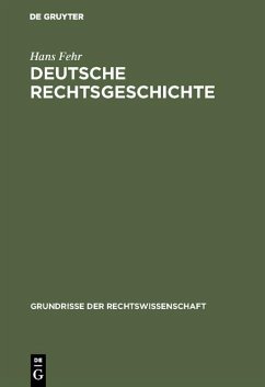 Deutsche Rechtsgeschichte (eBook, PDF) - Fehr, Hans