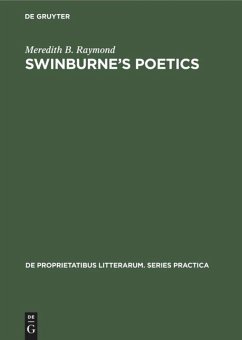 Cover Swinburne's poetics (eBook, PDF)