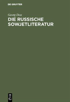 Cover Die russische Sowjetliteratur (eBook, PDF)