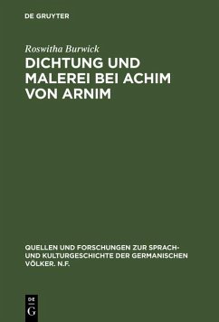 Cover Dichtung und Malerei bei Achim von Arnim (eBook, PDF)