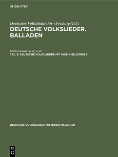 Cover Deutsche Volkslieder. Balladen. Band 3, Hälfte 3 (eBook, PDF)