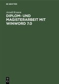 Diplom- und Magisterarbeit mit WinWord 7.0 (eBook, PDF)