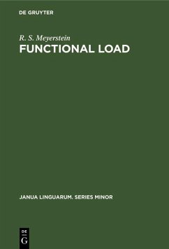 Functional load (eBook, PDF) - Meyerstein, R. S.