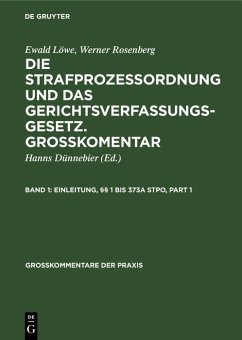 Einleitung, §§ 1 bis 373a StPO (eBook, PDF)