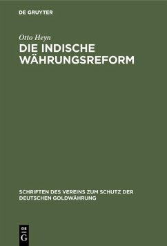 Cover Die indische Währungsreform (eBook, PDF)