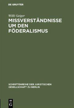 Cover Mißverständnisse um den Föderalismus (eBook, PDF)