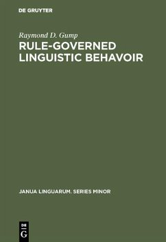 Cover Rule-governed linguistic behavoir (eBook, PDF)