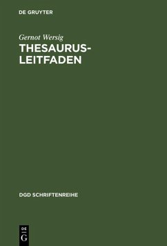 Thesaurus-Leitfaden (eBook, PDF) - Wersig, Gernot