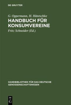 Cover Handbuch für Konsumvereine (eBook, PDF)