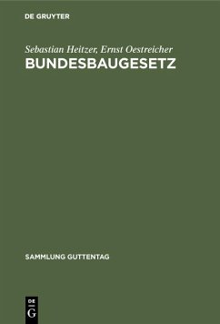 Cover Bundesbaugesetz (eBook, PDF)