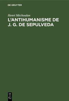 Cover L'antihumanisme de J. G. de Sepulveda (eBook, PDF)