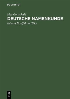 Deutsche Namenkunde (eBook, PDF) Cover Deutsche Namenkunde (eBook, PDF)
