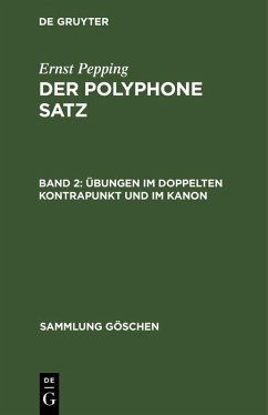 Cover Übungen im doppelten Kontrapunkt und im Kanon (eBook, PDF)