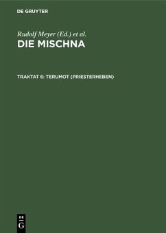 Terumot (Priesterheben) (eBook, PDF) Cover Terumot (Priesterheben) (eBook, PDF)