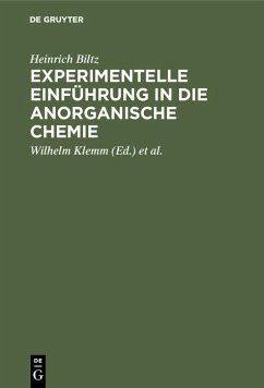 Cover Experimentelle Einführung in die anorganische Chemie (eBook, PDF)