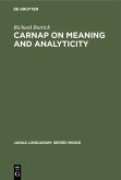 Carnap on meaning and analyticity (eBook, PDF)