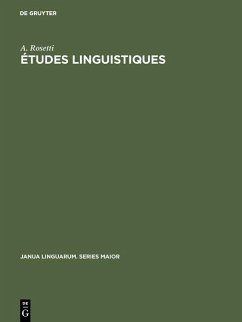 Cover Études linguistiques (eBook, PDF)