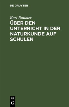 Cover Über den Unterricht in der Naturkunde auf Schulen (eBook, PDF)