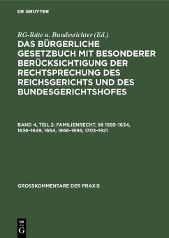 Familienrecht, §§ 1589-1634, 1638-1649, 1664, 1666-1698, 1705-1921 (eBook, PDF)