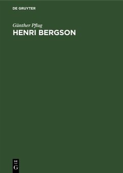 Henri Bergson (eBook, PDF) - Pflug, Günther