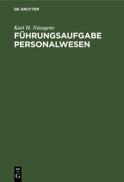 Führungsaufgabe Personalwesen (eBook, PDF) - Nüssgens, Karl H.