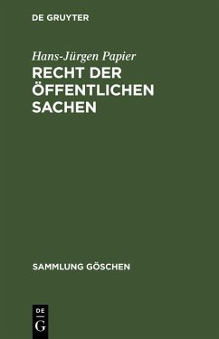 Recht der öffentlichen Sachen (eBook, PDF) - Papier, Hans-Jürgen