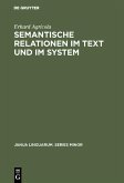 Semantische Relationen im Text und im System (eBook, PDF)