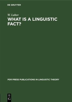 What is a linguistic fact? (eBook, PDF) - Labov, W.
