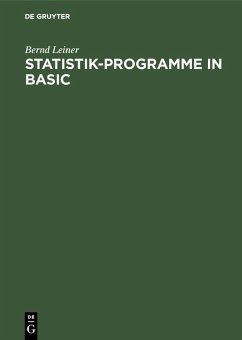 Cover Statistik-Programme in BASIC (eBook, PDF)