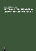 Beiträge zum Handels- und Wirtschaftsrecht (eBook, PDF)