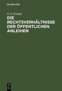 Cover Die Rechtsverhältnisse der Öffentlichen Anleihen (eBook, PDF)