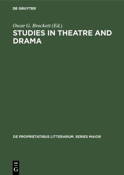 Cover Studies in Theatre and Drama (eBook, PDF)
